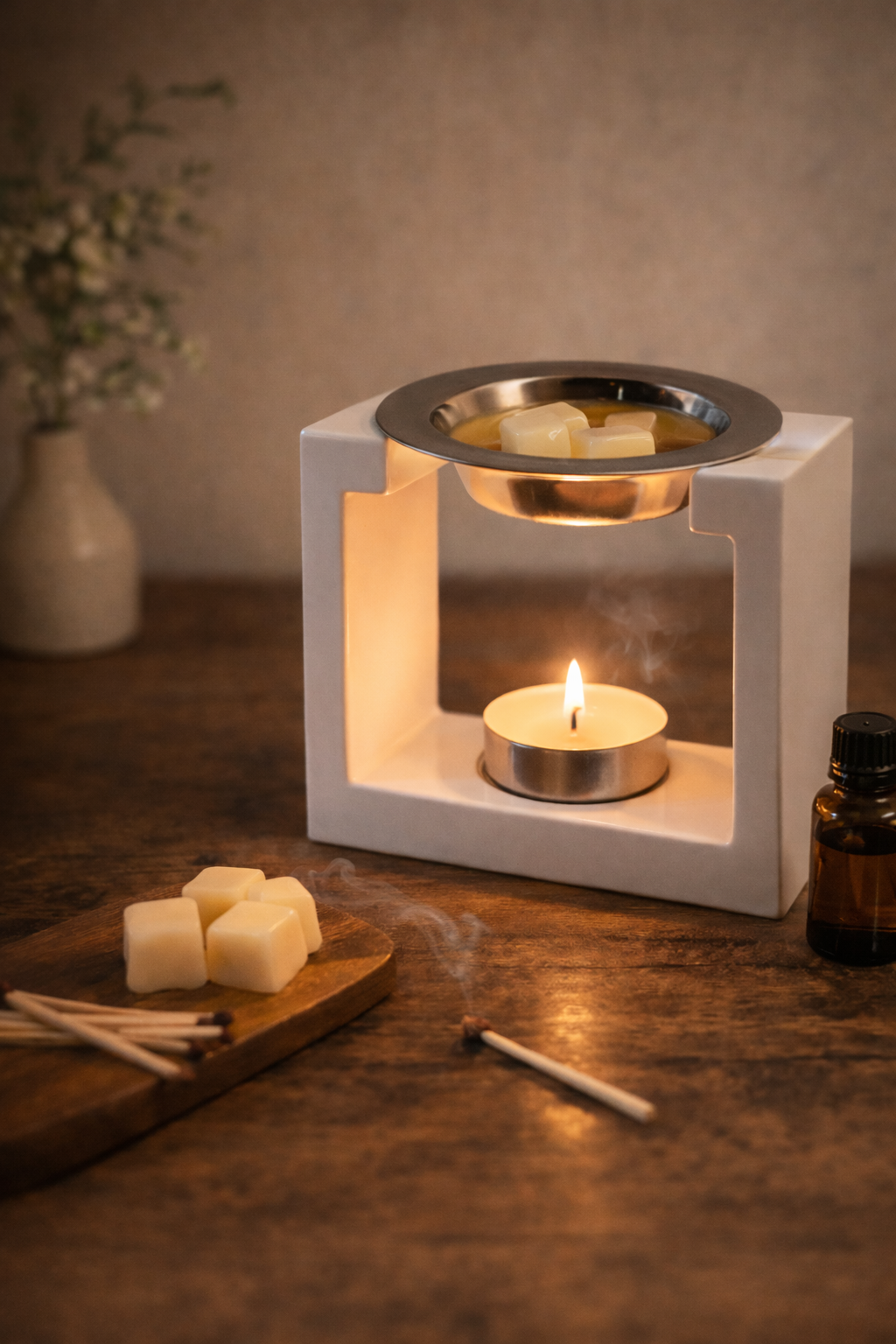 Modern Square wax melt burner